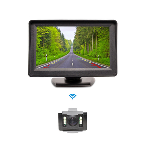 4.3寸内置无线汽车载倒车盲区影像显示器红外摄像头后置高清夜视